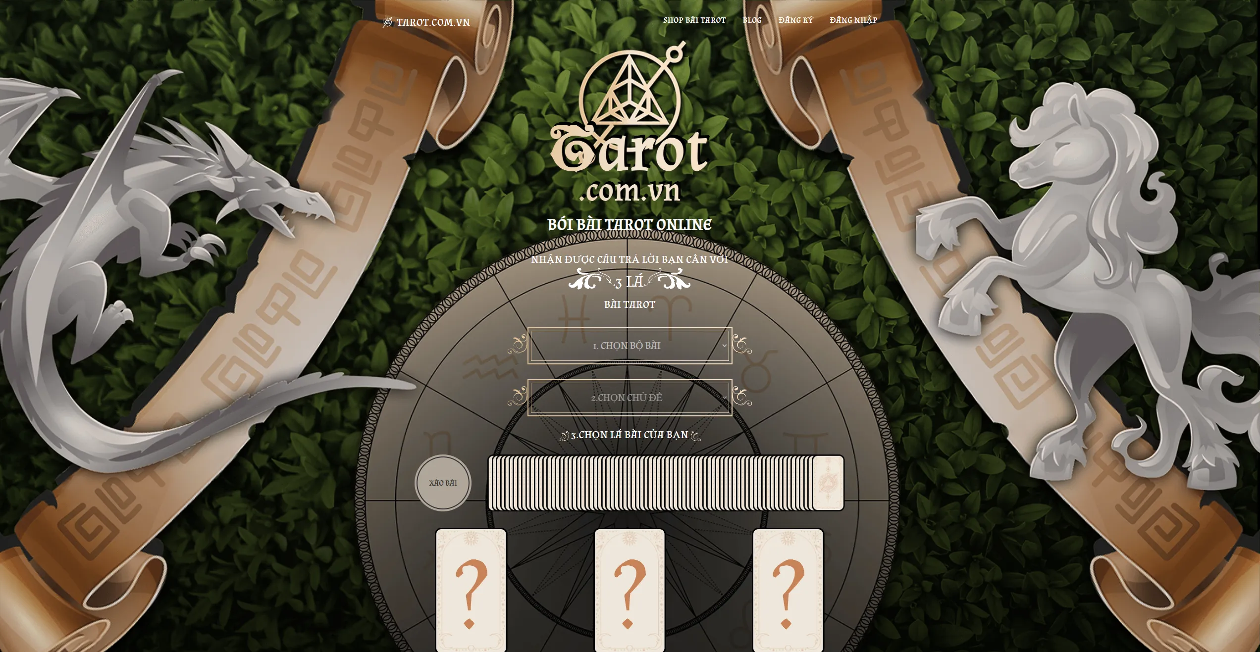 Website xem bói tarot tình yêu online