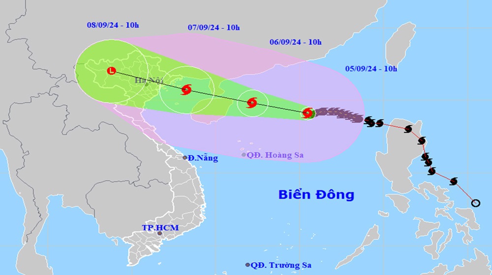 [Cập nhật] Bão Yagi mạnh lên thành siêu bão