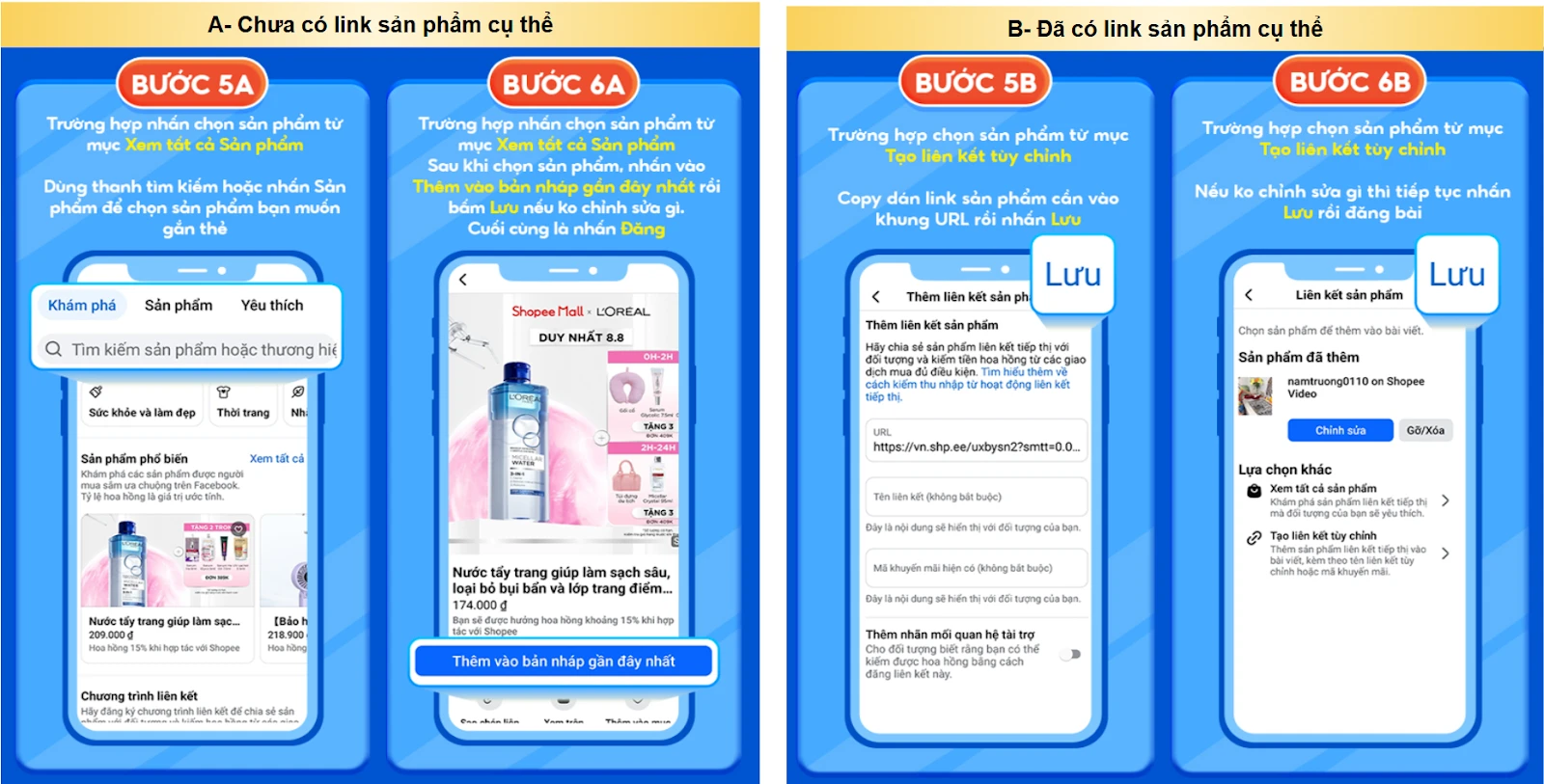 Cách đăng bài kèm sản phẩm Affiliate Shopee trên Facebook