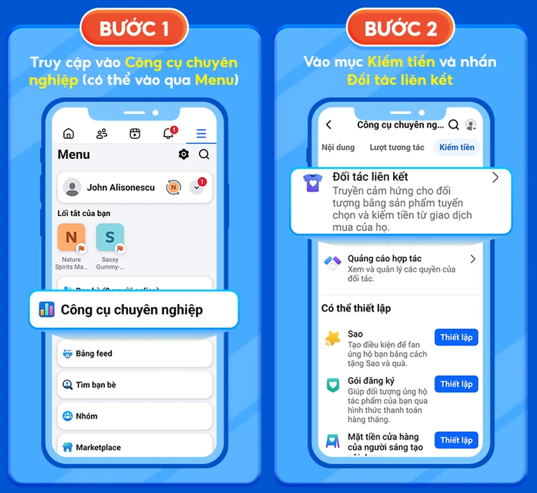 Đăng bài thông qua Affiliate Hub