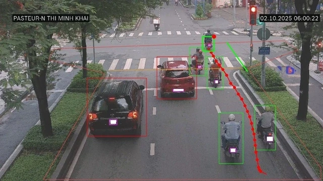 Camera phạt nguội bằng AI tại Thành phố Hồ Chí Minh