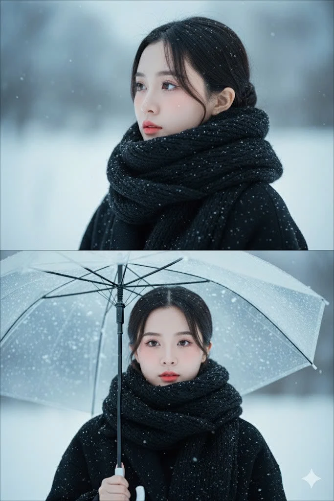 Prompt Gemini AI nàng thơ tuyết rơi