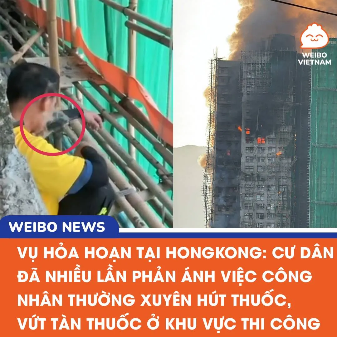 Nguyên nhân cháy chung cư ở Hồng Kông